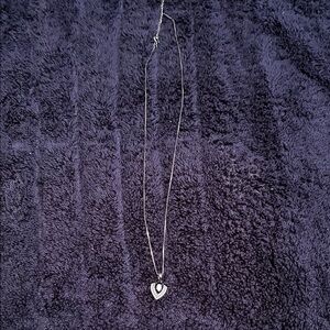 Chic Silver Heart Pendant Necklace